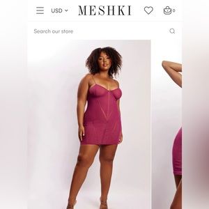NWT Meshki mini dress